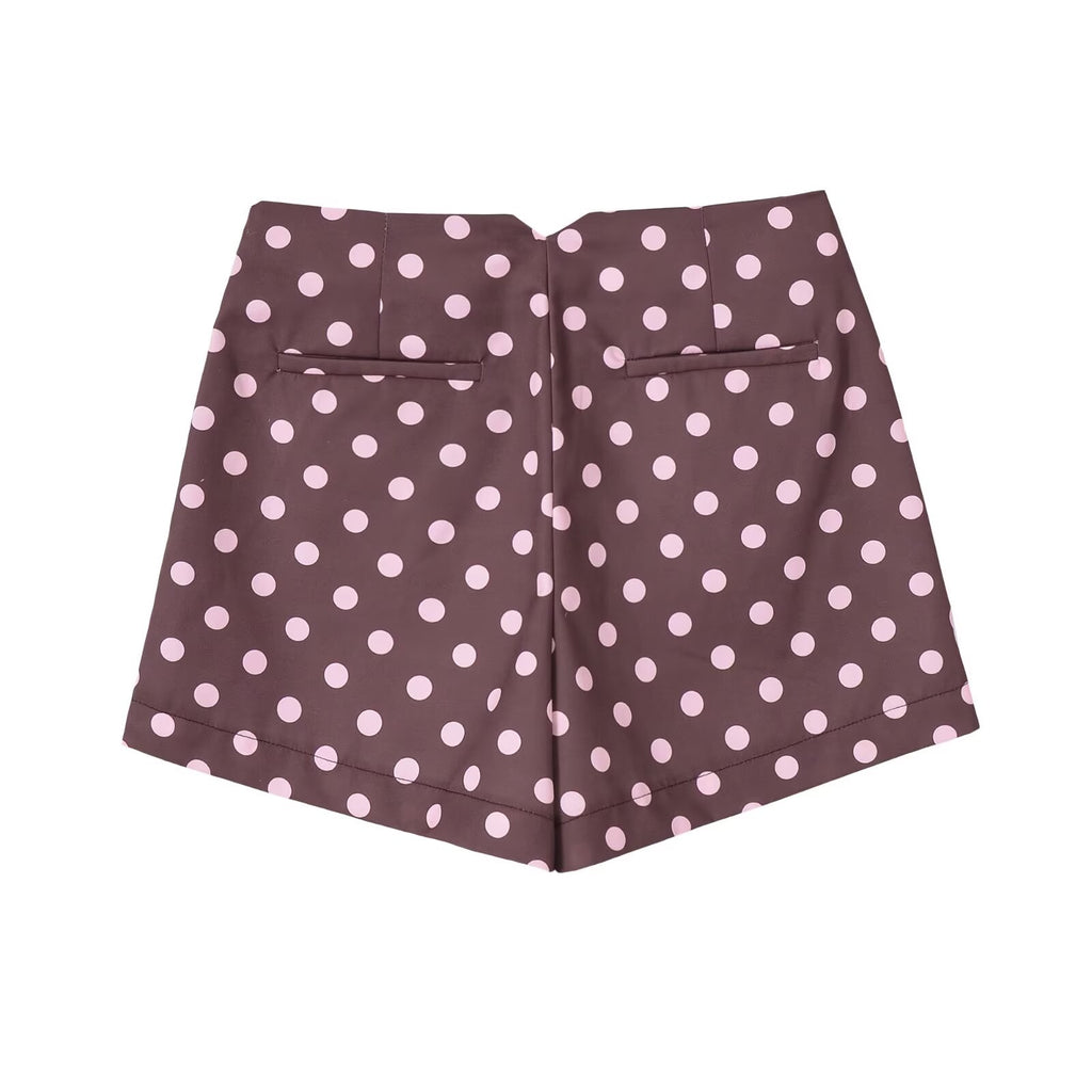 Short Mocha Dots