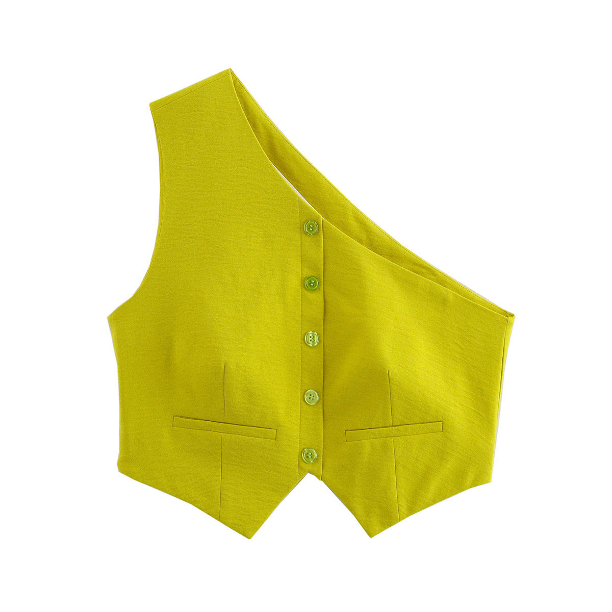 Lemon One-Shoulder Top
