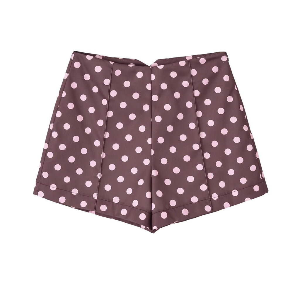 Short Mocha Dots