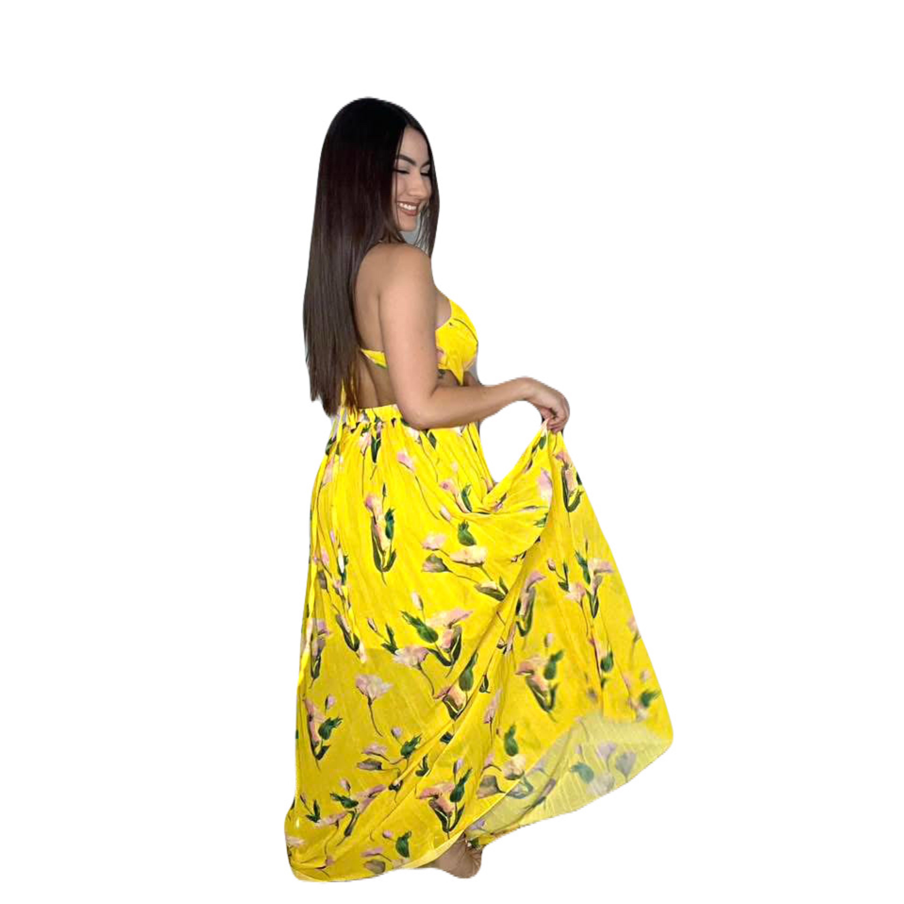 Tulip Glow Maxi Dress